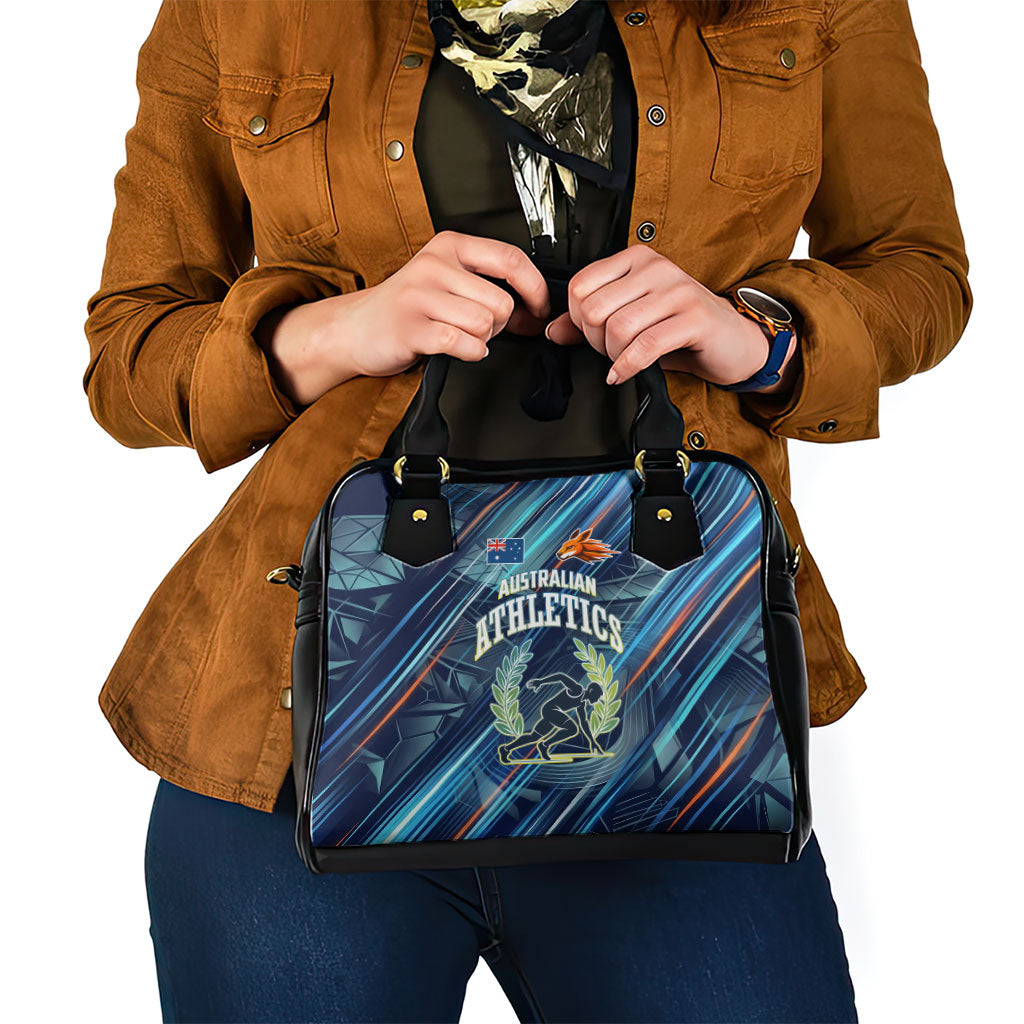 Australian Athletics Shoulder Handbag Geometric Digital Sport Motion Art