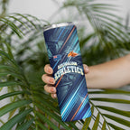 Australian Athletics Skinny Tumbler Geometric Digital Sport Motion Art