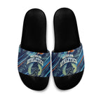 Australian Athletics Slide Sandals Geometric Digital Sport Motion Art