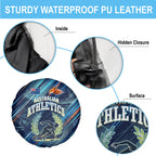 Australian Athletics Spare Tire Cover Geometric Digital Sport Motion Art