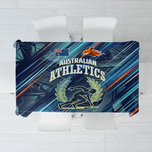 Australian Athletics Tablecloth Geometric Digital Sport Motion Art