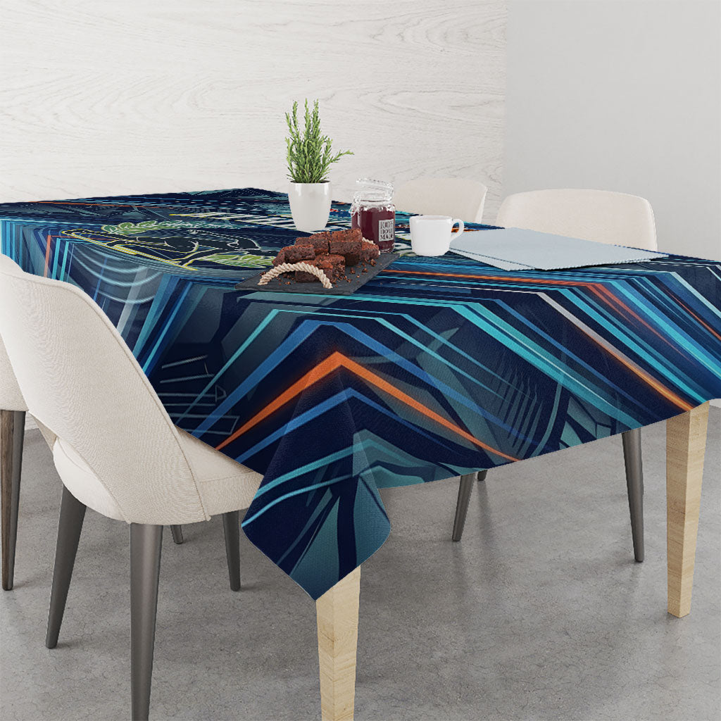 Australian Athletics Tablecloth Geometric Digital Sport Motion Art