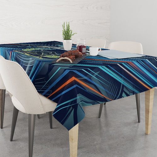Australian Athletics Tablecloth Geometric Digital Sport Motion Art