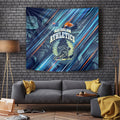Australian Athletics Tapestry Geometric Digital Sport Motion Art