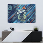 Australian Athletics Tapestry Geometric Digital Sport Motion Art