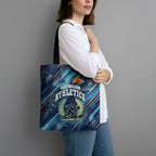 Australian Athletics Tote Bag Geometric Digital Sport Motion Art