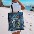 Australian Athletics Tote Bag Geometric Digital Sport Motion Art