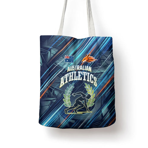Australian Athletics Tote Bag Geometric Digital Sport Motion Art
