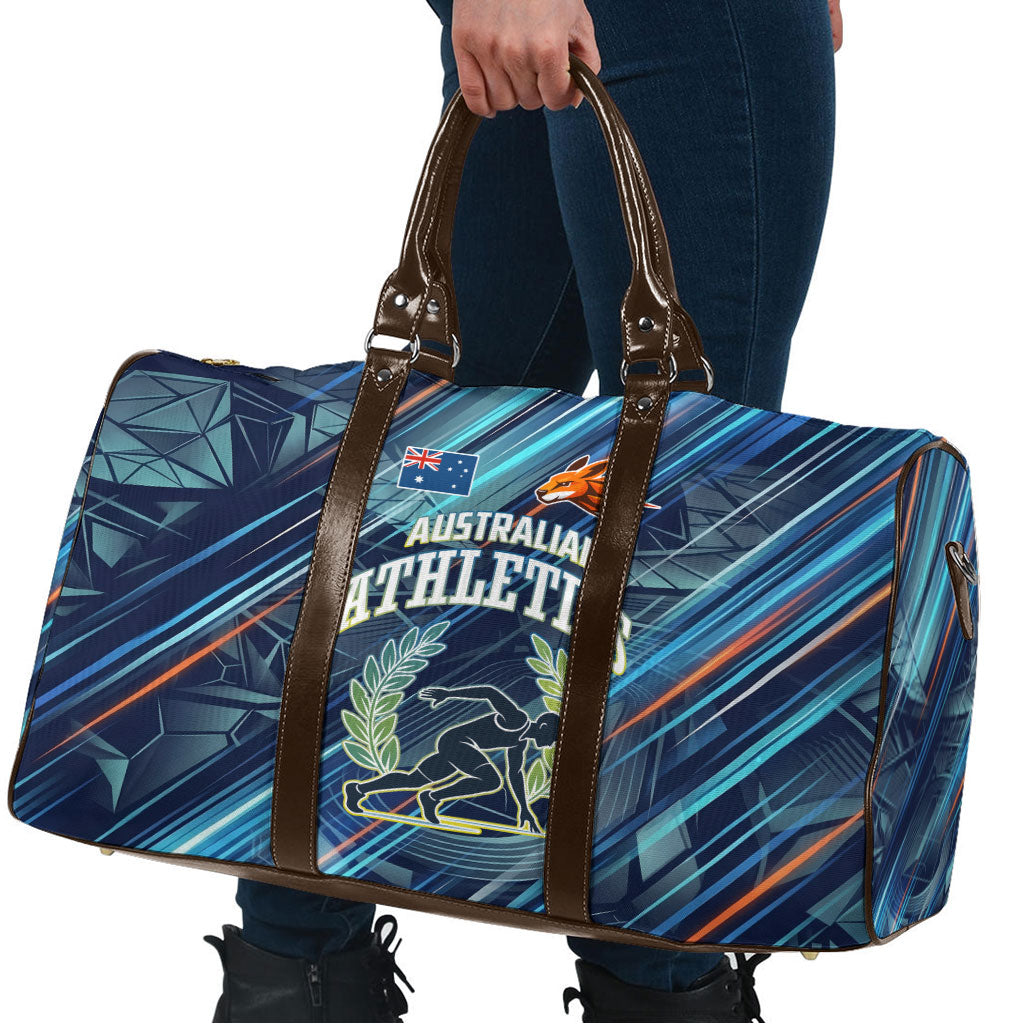 Australian Athletics Travel Bag Geometric Digital Sport Motion Art