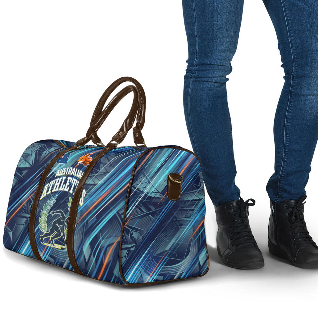 Australian Athletics Travel Bag Geometric Digital Sport Motion Art