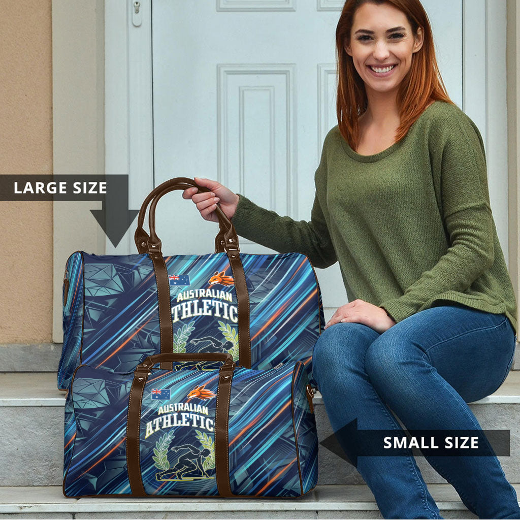 Australian Athletics Travel Bag Geometric Digital Sport Motion Art
