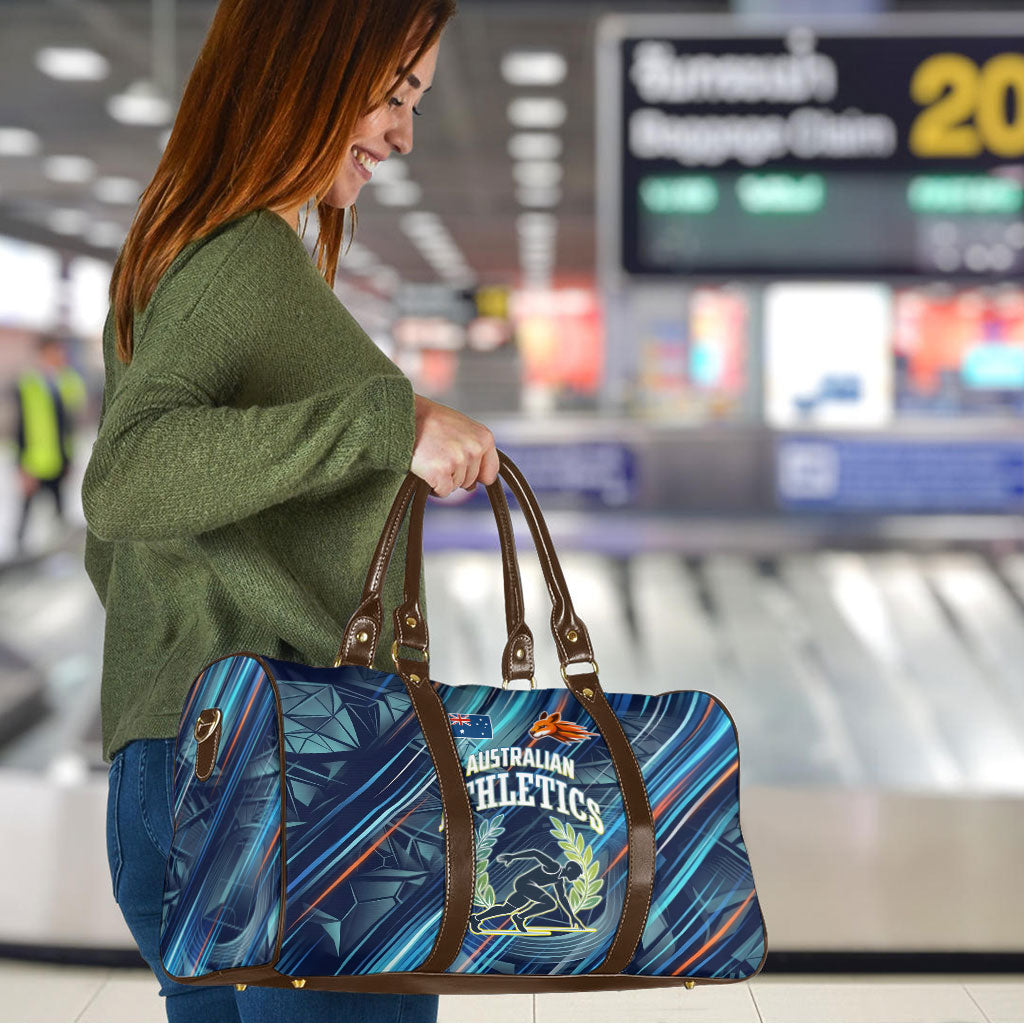 Australian Athletics Travel Bag Geometric Digital Sport Motion Art