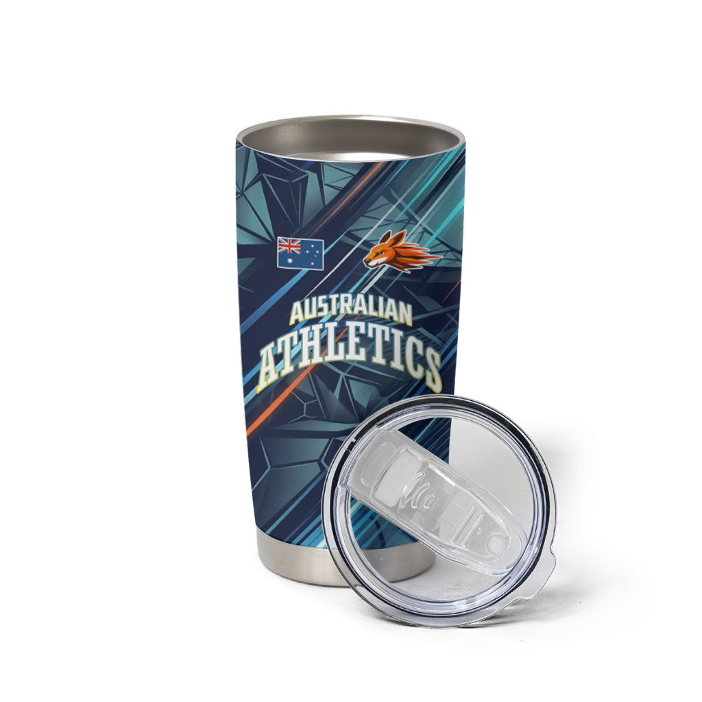 Australian Athletics Tumbler Cup Geometric Digital Sport Motion Art