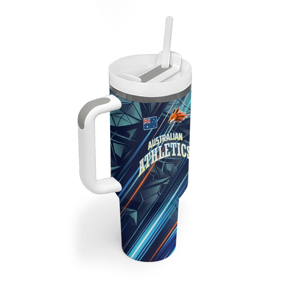 Australian Athletics Tumbler With Handle Geometric Digital Sport Motion Art