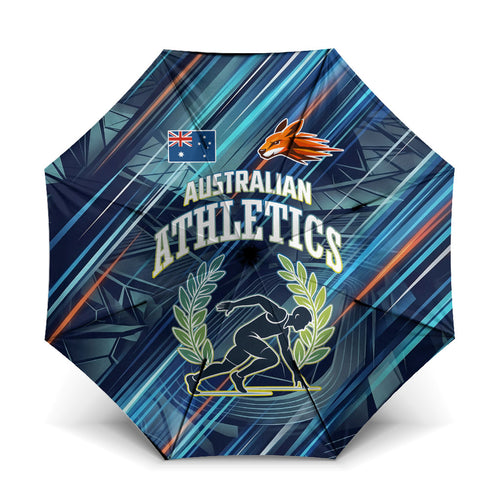 Australian Athletics Umbrella Geometric Digital Sport Motion Art