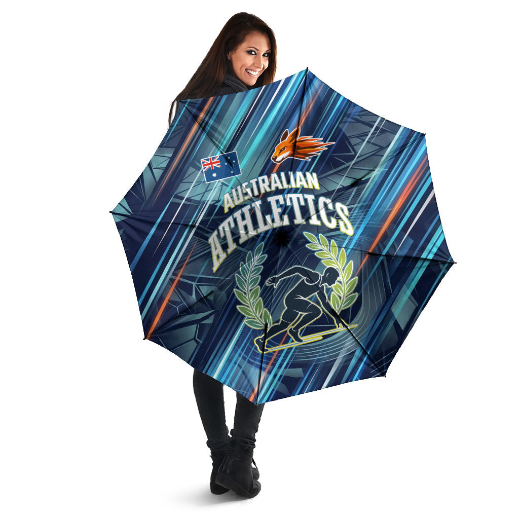 Australian Athletics Umbrella Geometric Digital Sport Motion Art