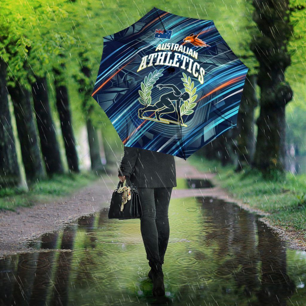 Australian Athletics Umbrella Geometric Digital Sport Motion Art