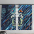 Australian Athletics Window Curtain Geometric Digital Sport Motion Art