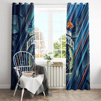 Australian Athletics Window Curtain Geometric Digital Sport Motion Art
