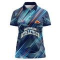 Australian Athletics Women Polo Shirt Geometric Digital Sport Motion Art