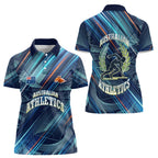Australian Athletics Women Polo Shirt Geometric Digital Sport Motion Art