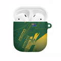 Australia Athletics AirPods Case Australian Flag Map Track Runner Silhouette Green Gold
