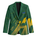 Australia Athletics Blazer Australian Flag Map Track Runner Silhouette Green Gold