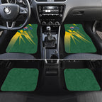 Australia Athletics Car Mats Australian Flag Map Track Runner Silhouette Green Gold