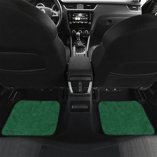 Australia Athletics Car Mats Australian Flag Map Track Runner Silhouette Green Gold