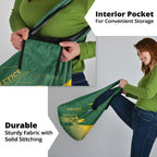 Australia Athletics Grocery Bag Australian Flag Map Track Runner Silhouette Green Gold