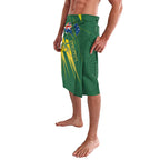 Australia Athletics Lavalava Australian Flag Map Track Runner Silhouette Green Gold