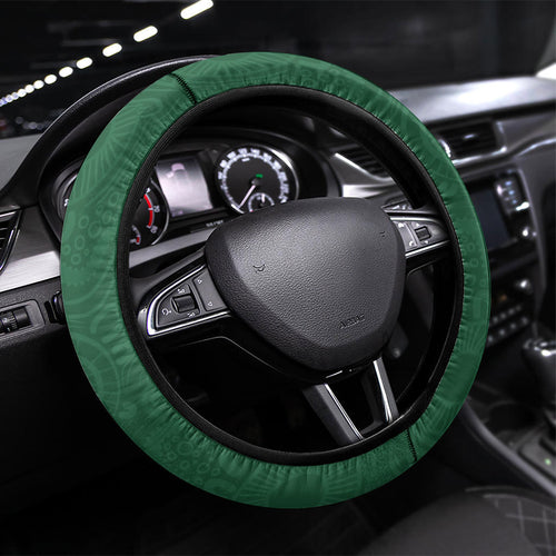 Australia Athletics Steering Wheel Cover Australian Flag Map Track Runner Silhouette Green Gold