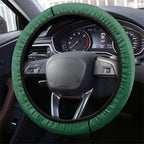 Australia Athletics Steering Wheel Cover Australian Flag Map Track Runner Silhouette Green Gold