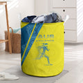 Australian Athletics Laundry Basket Modern Indigenous Circle Pattern Sport Art