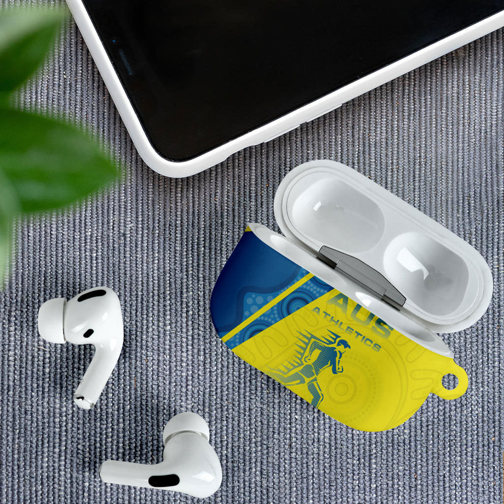 Australian Athletics AirPods Case Modern Indigenous Circle Pattern Sport Art