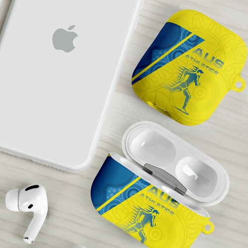 Australian Athletics AirPods Case Modern Indigenous Circle Pattern Sport Art