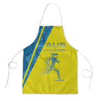 Australian Athletics Apron Modern Indigenous Circle Pattern Sport Art