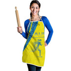 Australian Athletics Apron Modern Indigenous Circle Pattern Sport Art