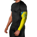 Australian Athletics Arm Sleeves Modern Indigenous Circle Pattern Sport Art