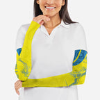 Australian Athletics Arm Sleeves Modern Indigenous Circle Pattern Sport Art