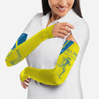 Australian Athletics Arm Sleeves Modern Indigenous Circle Pattern Sport Art