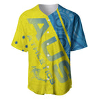 Australian Athletics Baseball Jersey Modern Indigenous Circle Pattern Sport Art