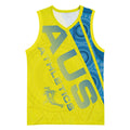 Australian Athletics Basketball Jersey Modern Indigenous Circle Pattern Sport Art