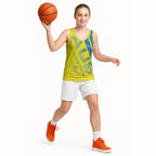 Australian Athletics Basketball Jersey Modern Indigenous Circle Pattern Sport Art