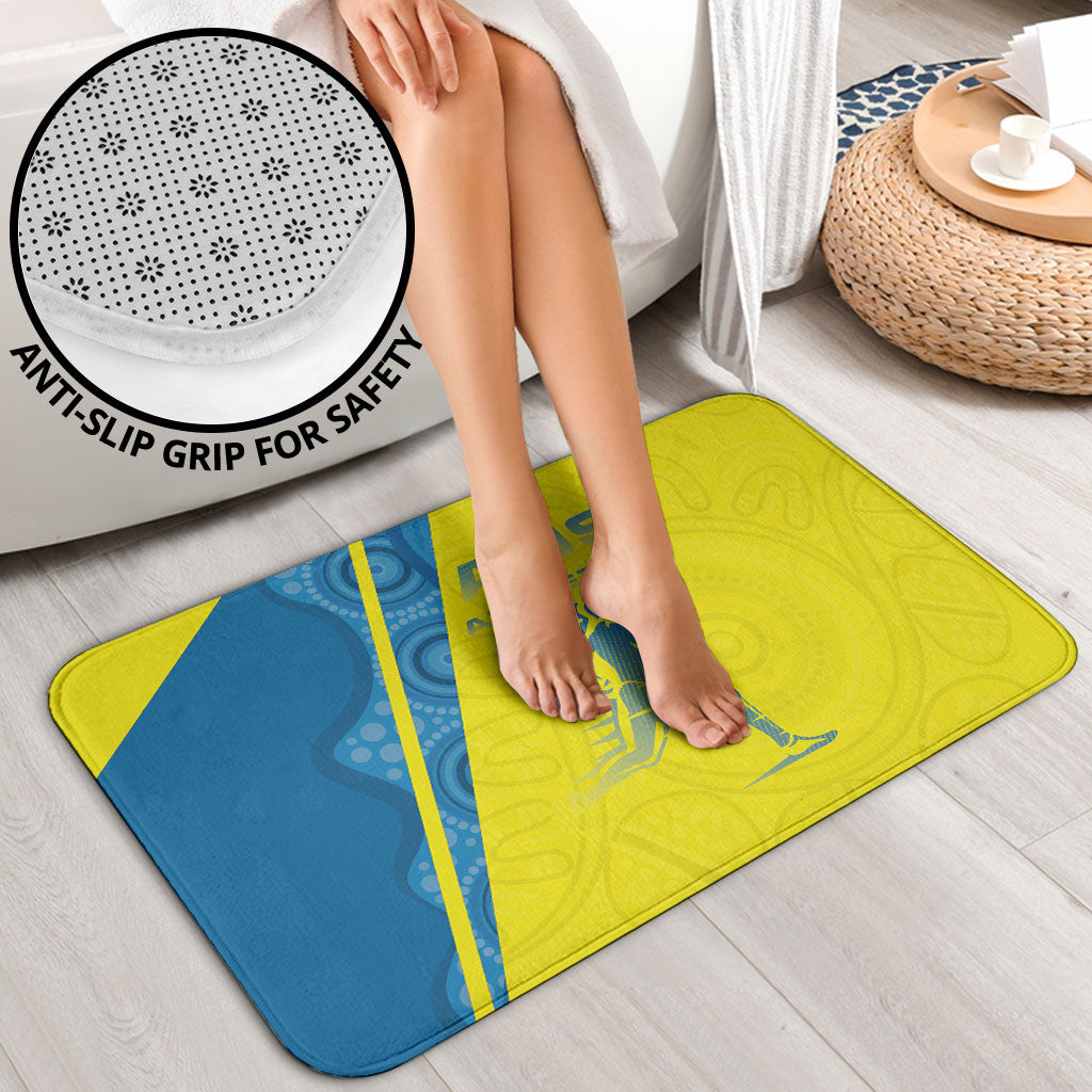Australian Athletics Bathroom Set Modern Indigenous Circle Pattern Sport Art
