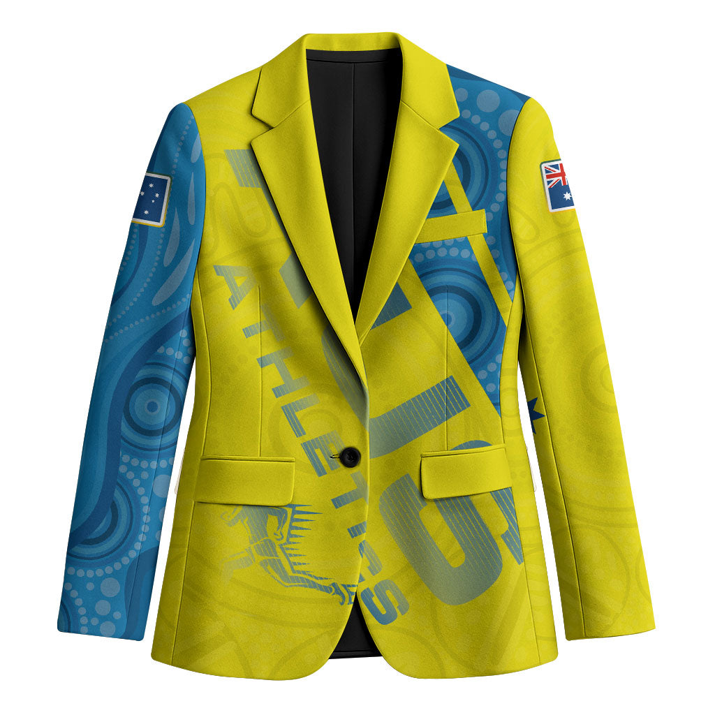 Australian Athletics Blazer Modern Indigenous Circle Pattern Sport Art