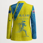 Australian Athletics Blazer Modern Indigenous Circle Pattern Sport Art