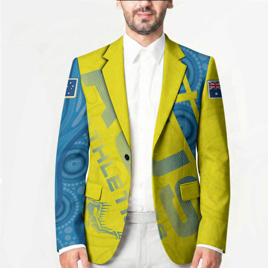 Australian Athletics Blazer Modern Indigenous Circle Pattern Sport Art