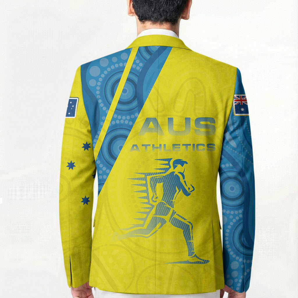 Australian Athletics Blazer Modern Indigenous Circle Pattern Sport Art