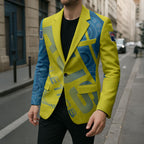 Australian Athletics Blazer Modern Indigenous Circle Pattern Sport Art
